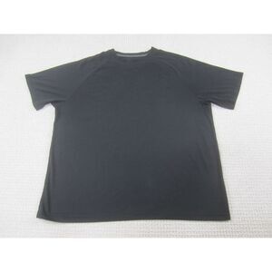 BCG Shirt Mens Large Black Athletic Gym Short Sleeve Polyester Spandex Crew Neck